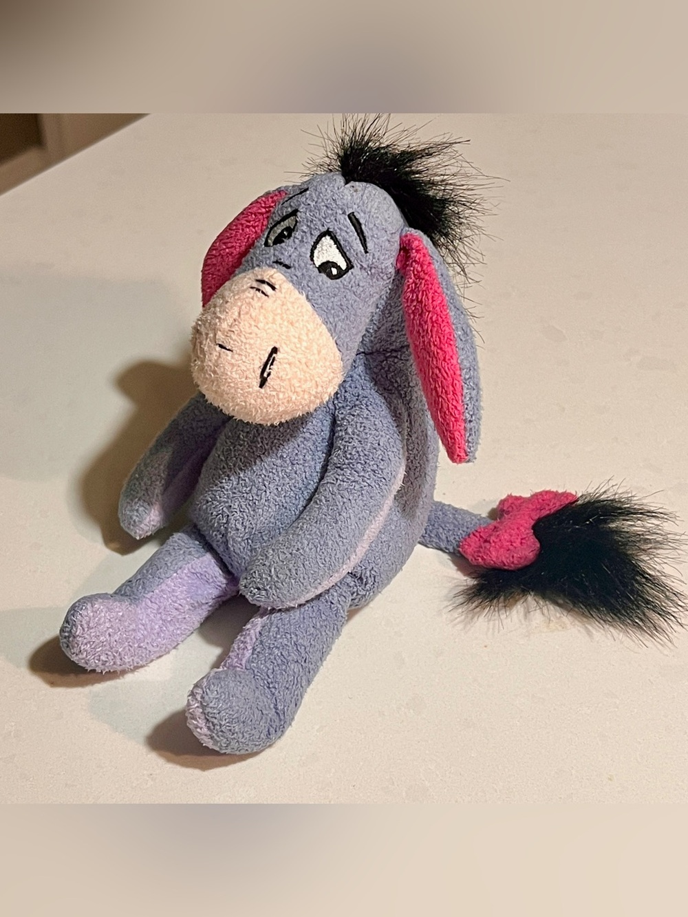 Vintage Disney Store Eeyore plush 9-inch mini beanbag toy Winnie The Pooh